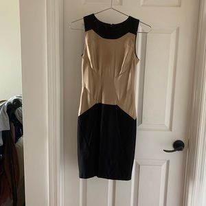Black and gold dress